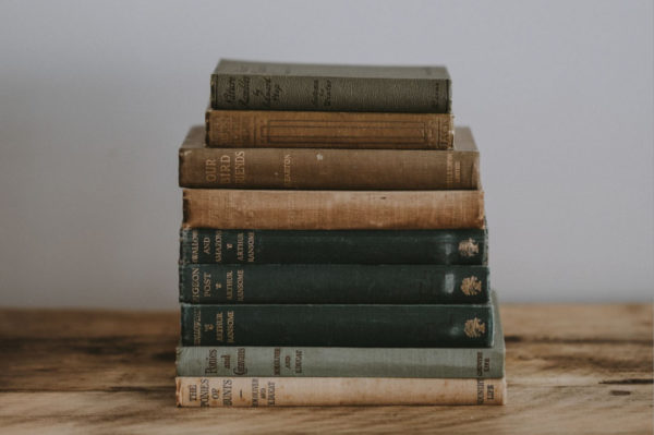 a stack of books