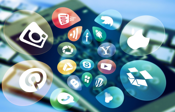assorted social media logos